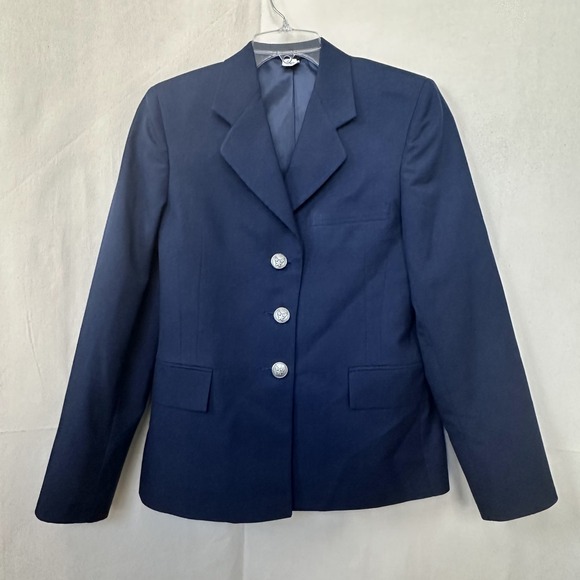 Maryland Clothing Mfg Jackets & Blazers - Maryland Clothing Womens Poly/Wool Serge AF Blue 1620 Uniform Coat Blazer Sz 6MR